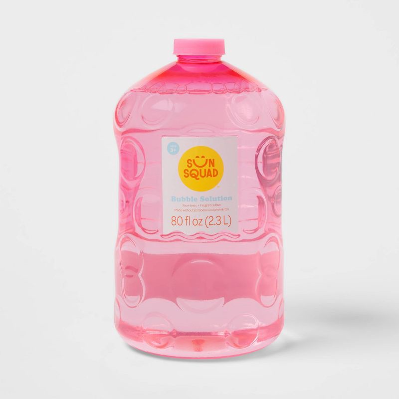 slide 1 of 4, Bubble Solution 80oz - Sun Squad™: For Kids Age 3+, 80 oz