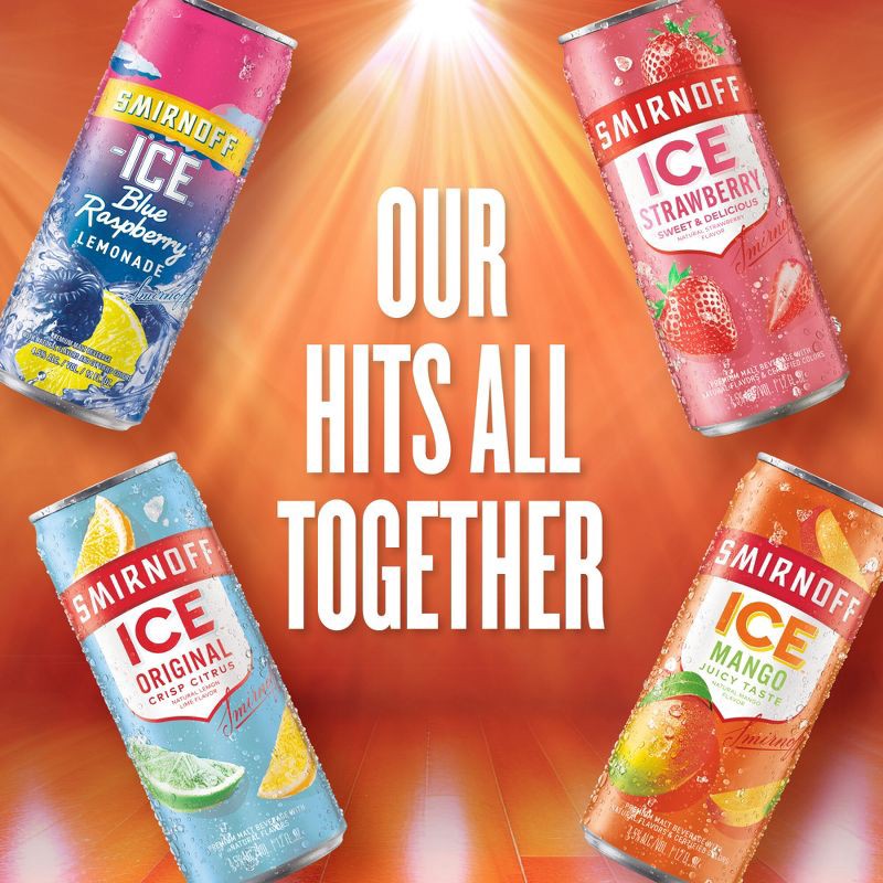 slide 5 of 11, Smirnoff Ice Fun Pack Variety - 12pk/12 fl oz Slim Cans, 12 ct; 12 fl oz