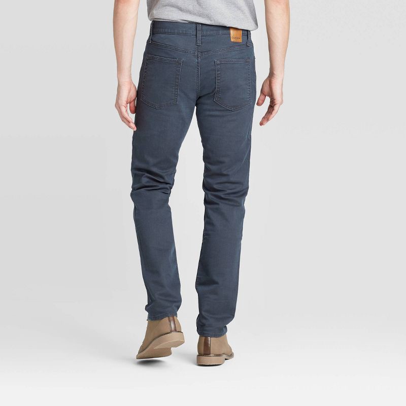 slide 2 of 3, Men's Slim Fit Jeans - Goodfellow & Co™ Galaxy Blue 36x30: Heavyweight Denim, Mid Rise, Stretch Fabric, 1 ct
