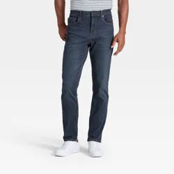 Men's Slim Fit Jeans - Goodfellow & Co™ Indigo 32x32: Lightweight Denim, Mid Rise, Stretch Fabric