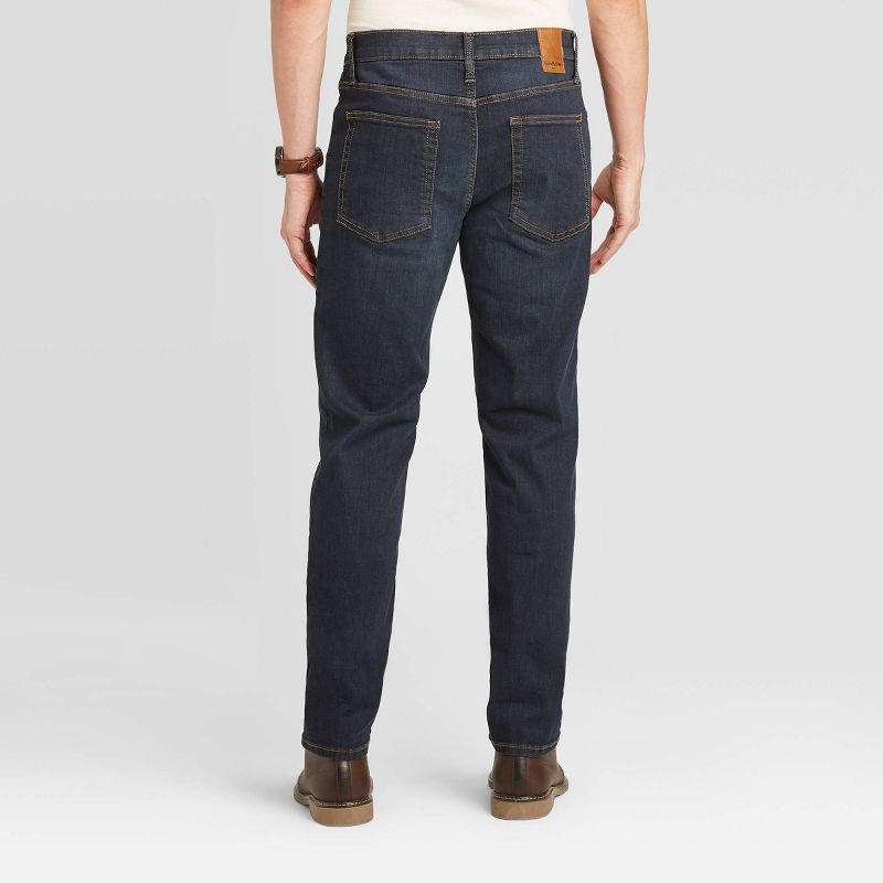 slide 2 of 3, Men's Slim Fit Jeans - Goodfellow & Co™ Indigo 34x32: Mid Rise, Stretch Denim, Fly Button Closure, 1 ct