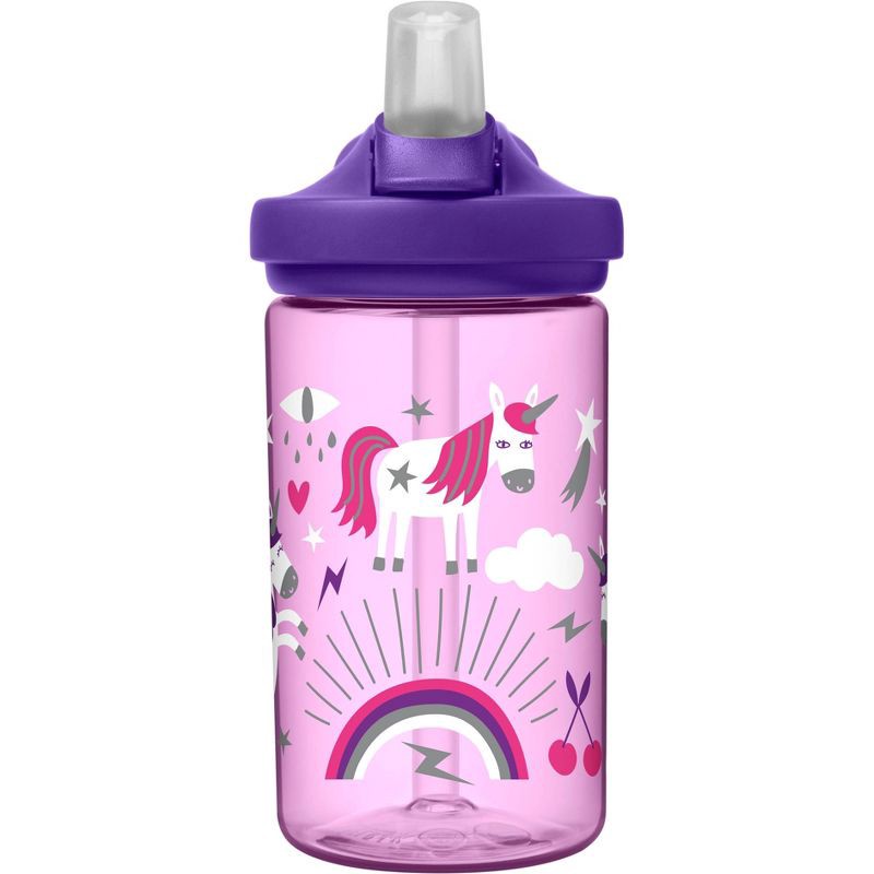 slide 2 of 9, CamelBak Eddy+ 14oz Kids' Tritan Renew Water Bottle - Unicorn Party, 14 oz