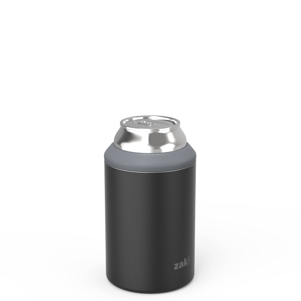 slide 3 of 11, Zak Designs Zak! Designs 12.5oz Stainless Steel Insulated Can Cooler - Black, 1 ct