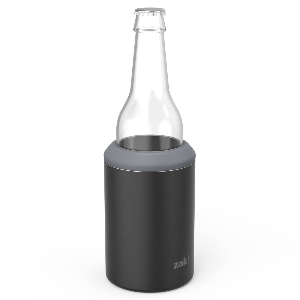 slide 4 of 11, Zak Designs Zak! Designs 12.5oz Stainless Steel Insulated Can Cooler - Black, 1 ct