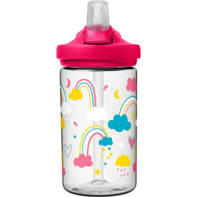 slide 2 of 9, CamelBak Eddy+ 14oz Kids' Tritan Renew Water Bottle - Rainbow Love, 14 oz