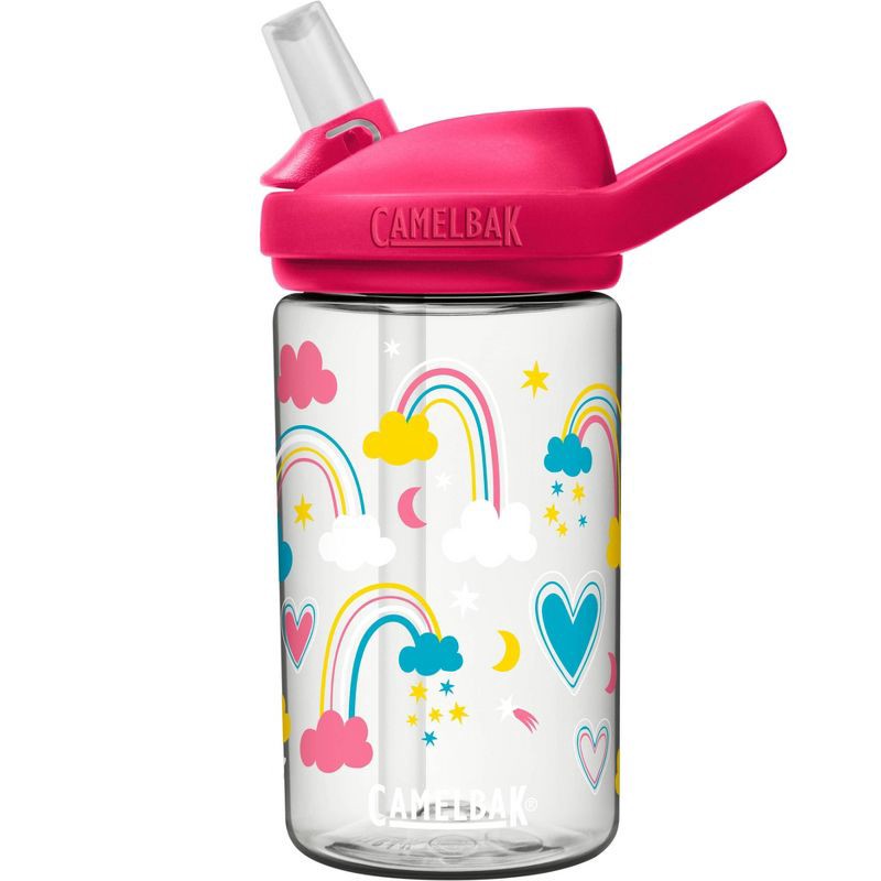 slide 1 of 9, CamelBak Eddy+ 14oz Kids' Tritan Renew Water Bottle - Rainbow Love, 14 oz