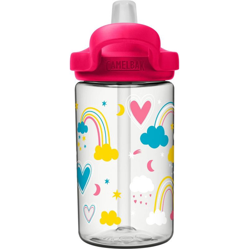 slide 4 of 9, CamelBak Eddy+ 14oz Kids' Tritan Renew Water Bottle - Rainbow Love, 14 oz