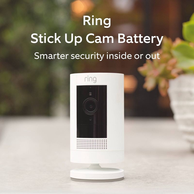 slide 4 of 9, Ring Outdoor Cam (Stick Up Cam) 1080p Wireless Security Camera (Battery), 1 ct