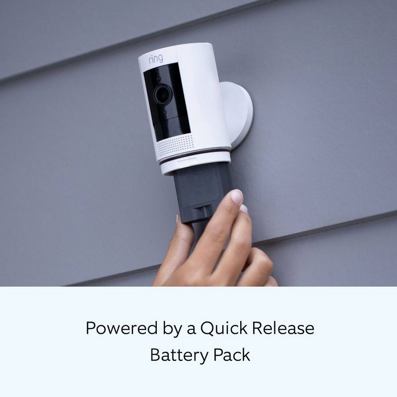 slide 3 of 9, Ring Outdoor Cam (Stick Up Cam) 1080p Wireless Security Camera (Battery), 1 ct