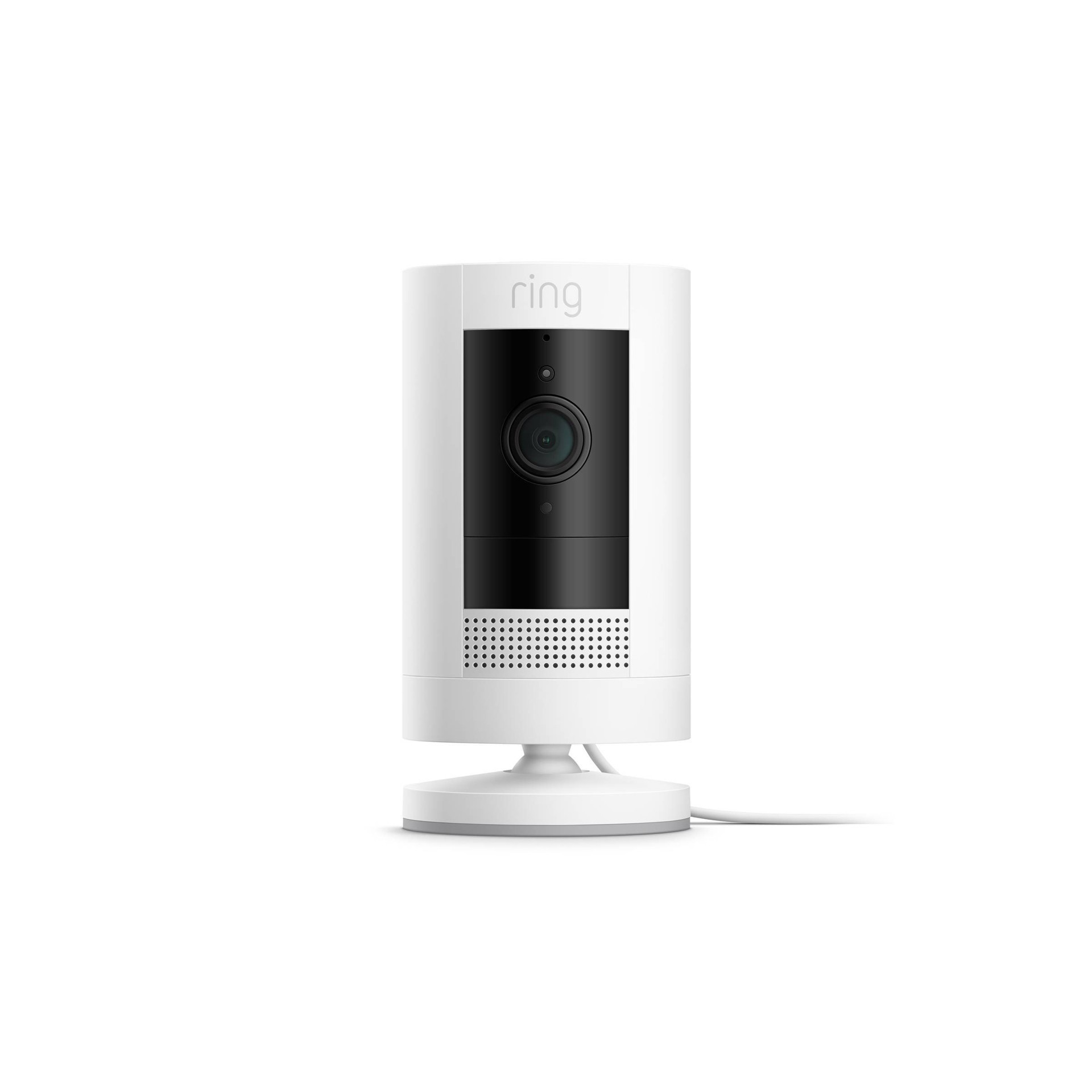 slide 2 of 5, Ring 1080p Stick Up Cam Wired Plug-In Security Camera - White, 1 ct