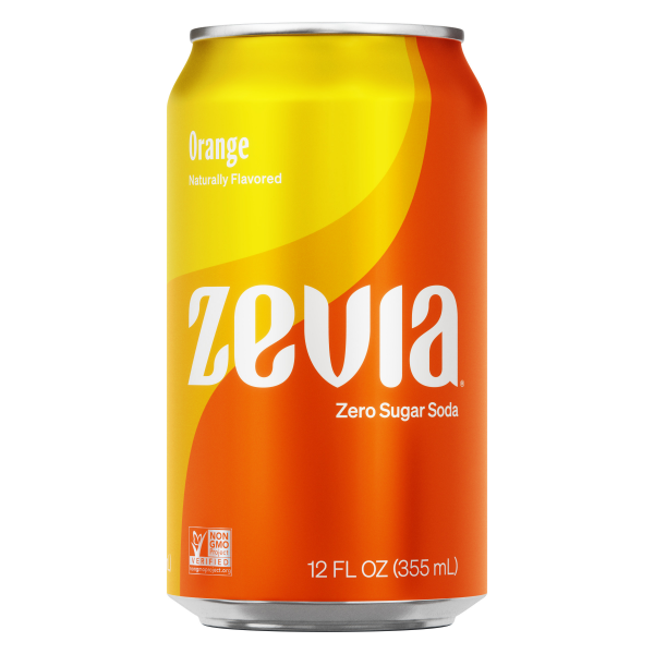 slide 13 of 16, Zevia Zero Orange Soda, 6 ct