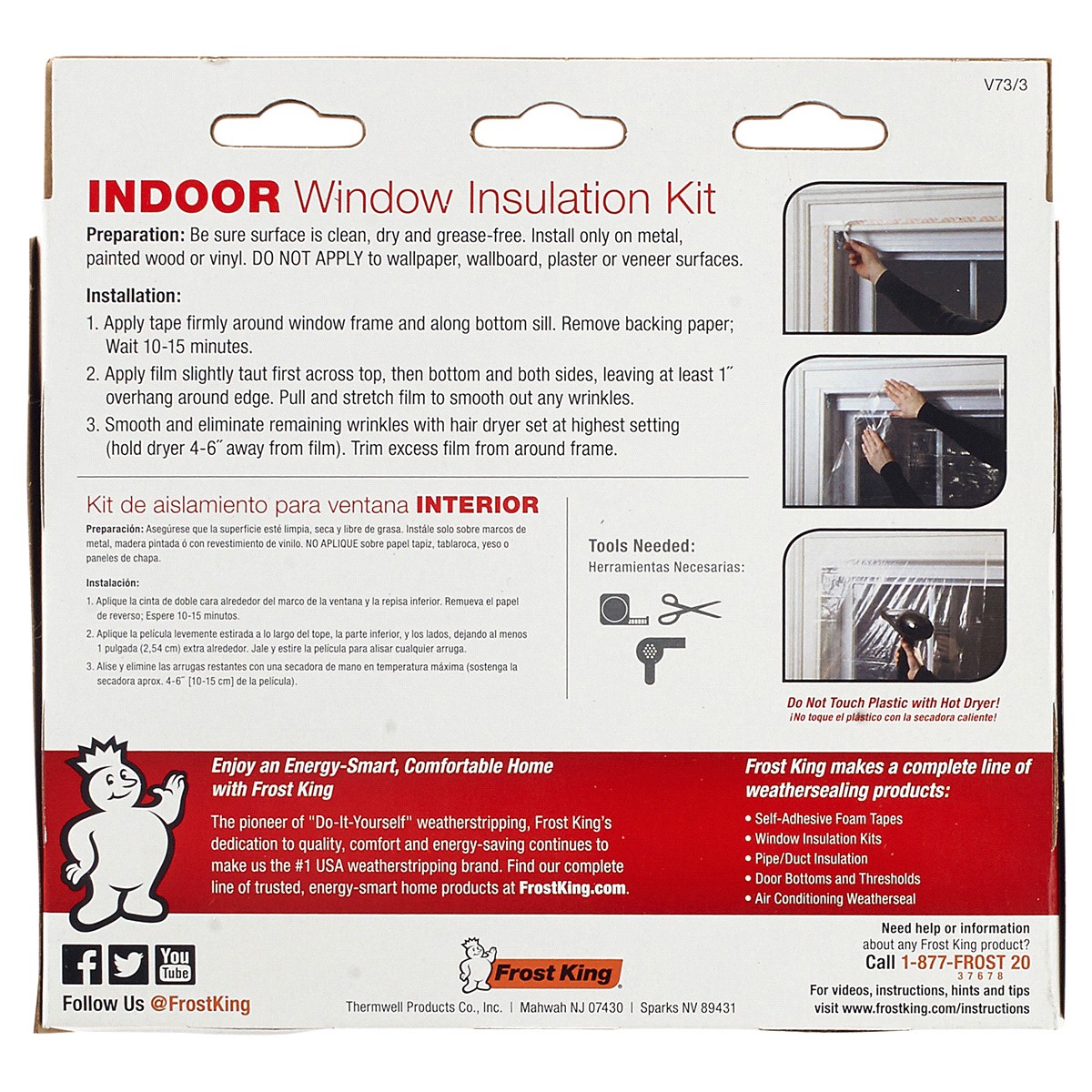 slide 2 of 2, Frost King Front King Shrink Film Window Insulation Kit, 1 ct