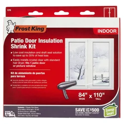 Frost King Shrink Window Kit for Patio Doors, 84 x 110