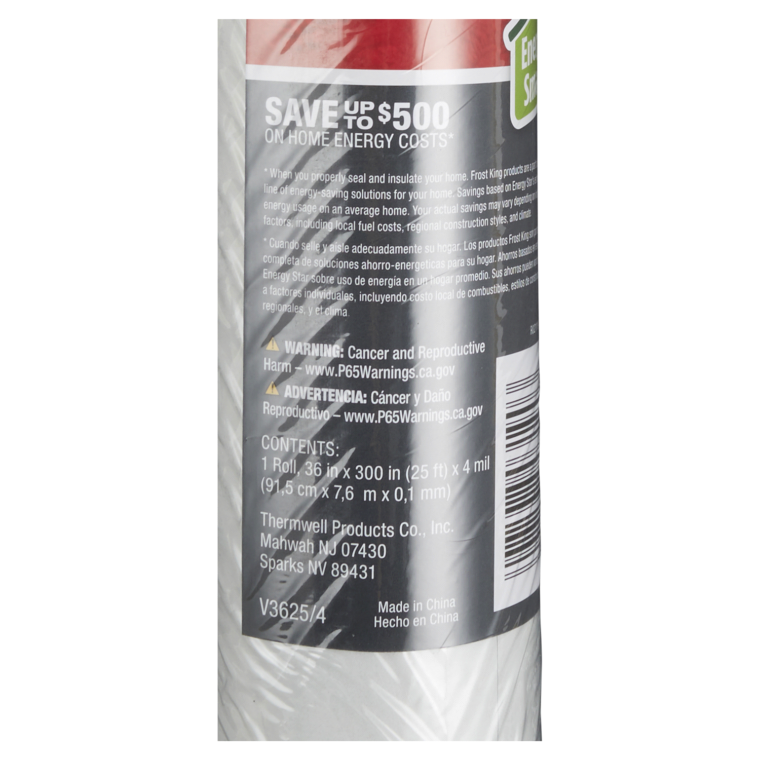 slide 2 of 2, Frost King Crystal Vinyl Sheeting Clear, 1 ct