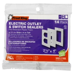 Frost King #OS14H Foam Outlet And Switch Sealers Multipack.