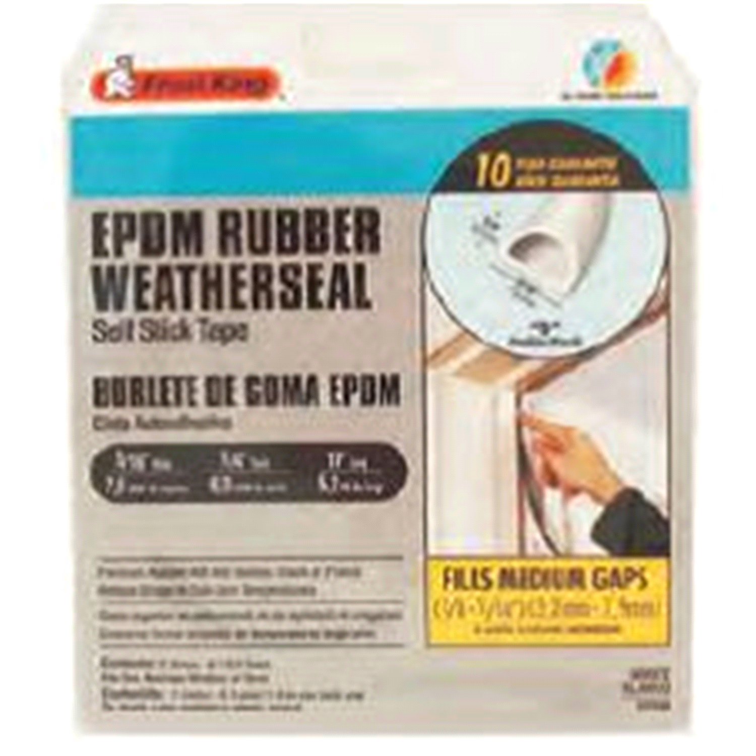 slide 1 of 2, Frost King X-treme Rubber Weatherstrip Tape, 1 ct