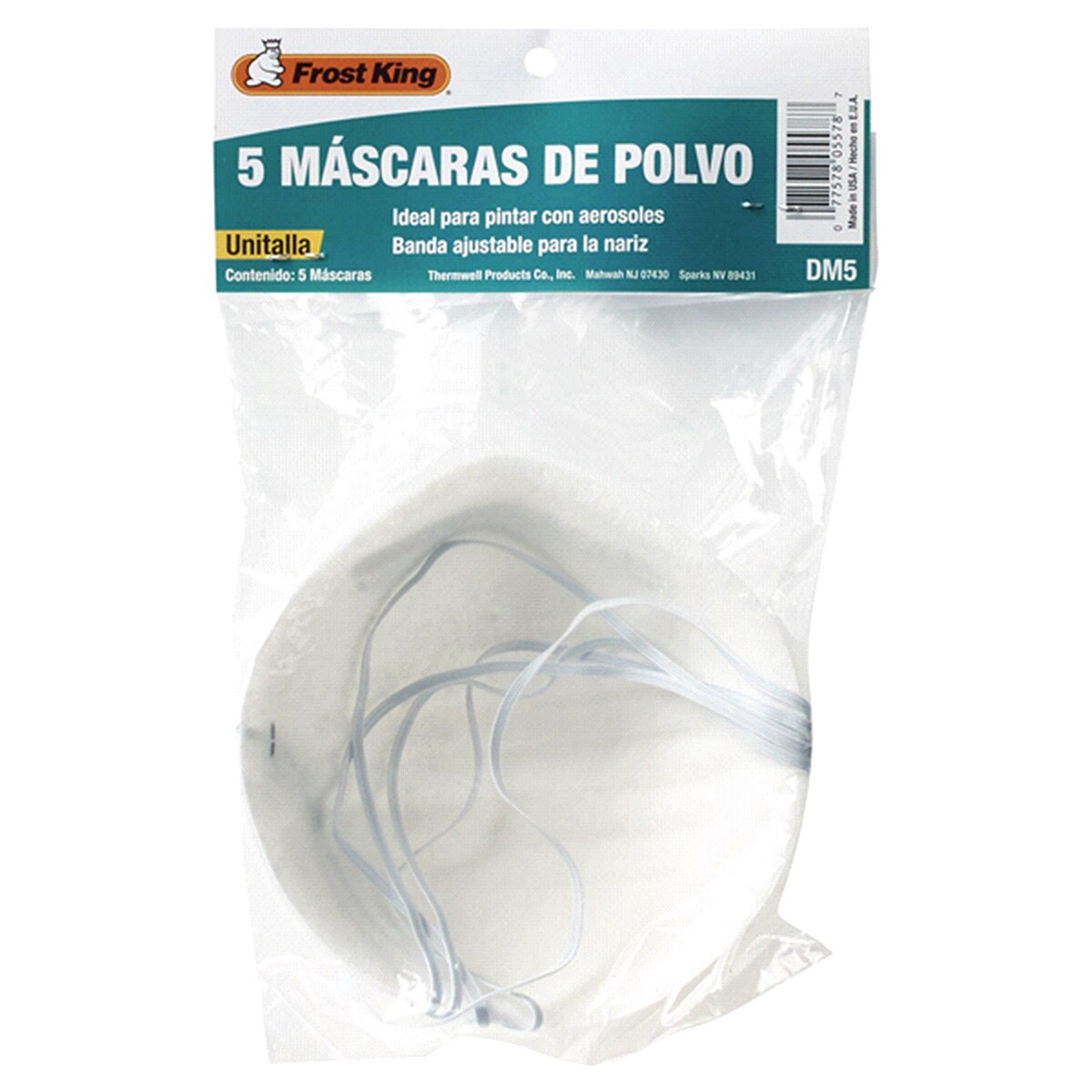 slide 2 of 2, Frost King Dust Mask, White, 5 ct