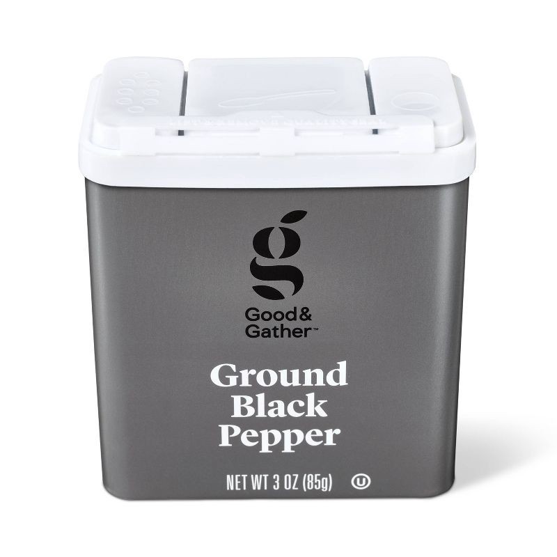 slide 4 of 4, Ground Black Pepper - 3oz - Good & Gather™, 3 oz