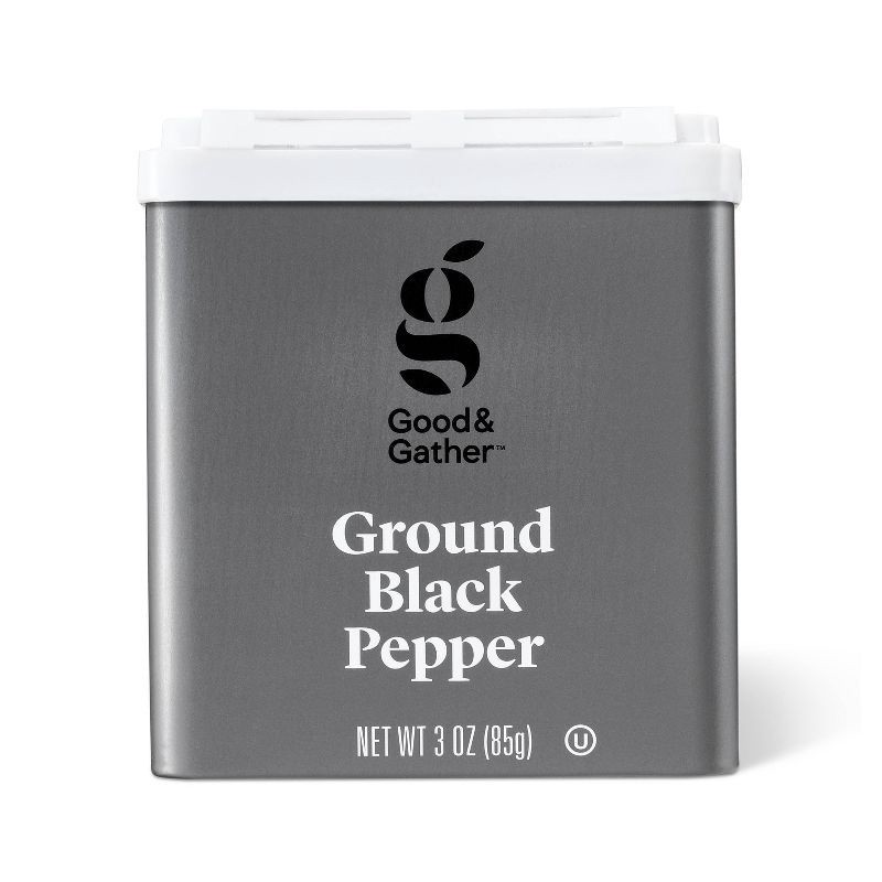 slide 1 of 4, Ground Black Pepper - 3oz - Good & Gather™, 3 oz