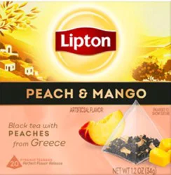 Lipton Peach Mango Black Tea 20 Bags
