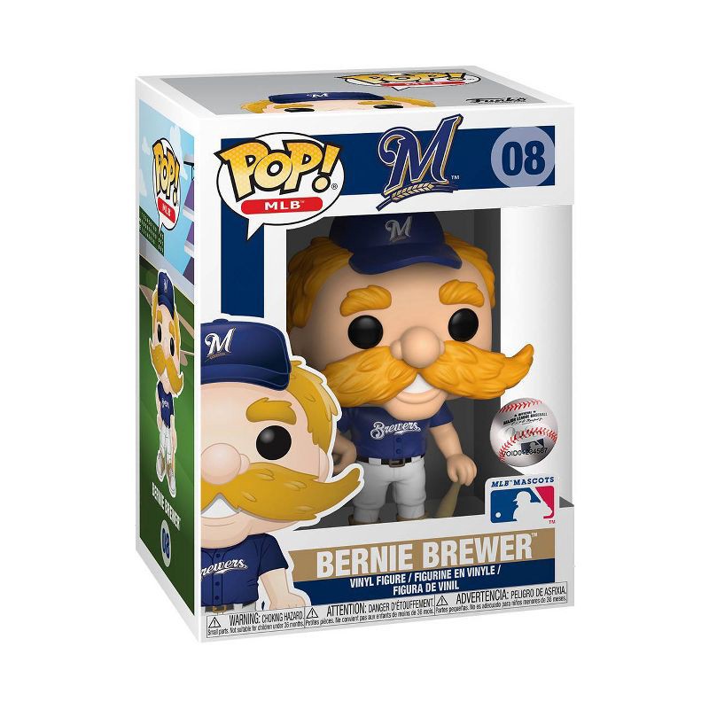 slide 1 of 3, Funko POP! MLB: Milwaukee Brewers - Bernie Brewer, 1 ct