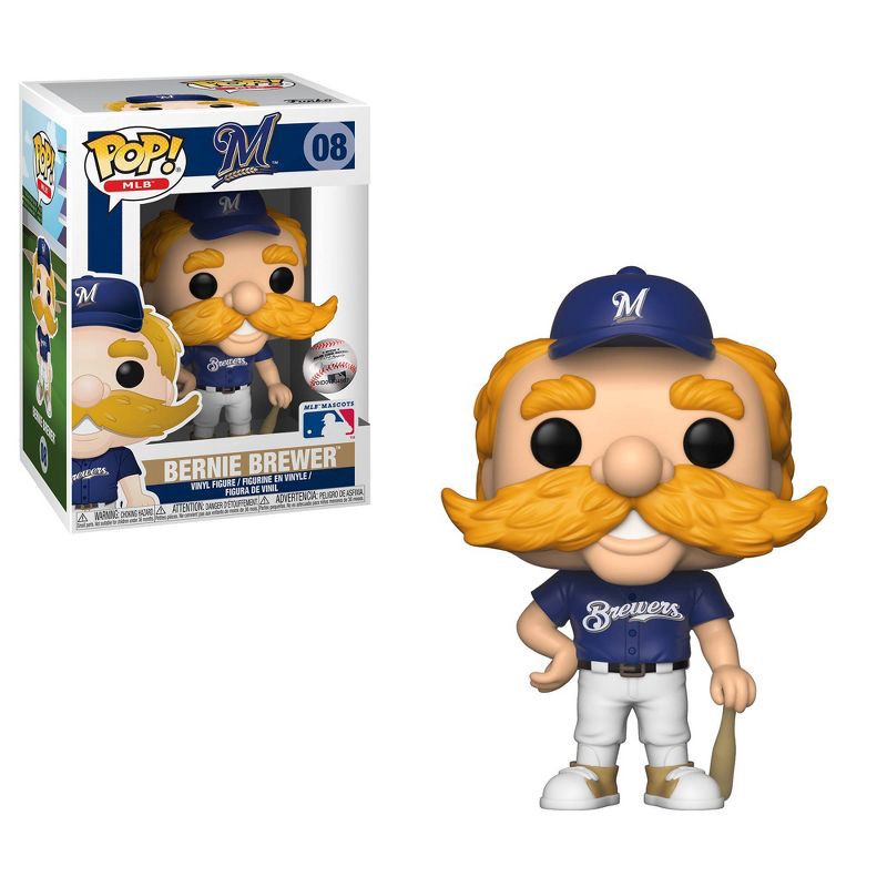 slide 3 of 3, Funko POP! MLB: Milwaukee Brewers - Bernie Brewer, 1 ct