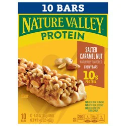 Nature Valley Protein Granola Bars, Salted Caramel Nut, Snack Bars, 10 ct, 14.2 OZ