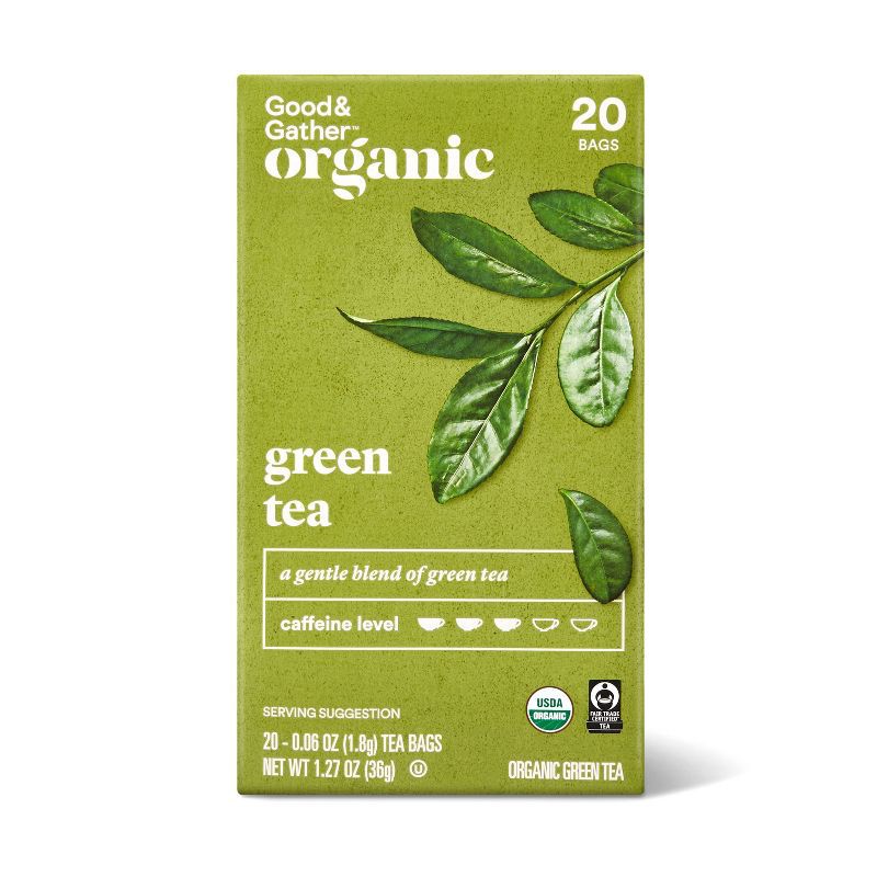 slide 1 of 4, Organic Green Tea - 20ct - Good & Gather™, 20 ct