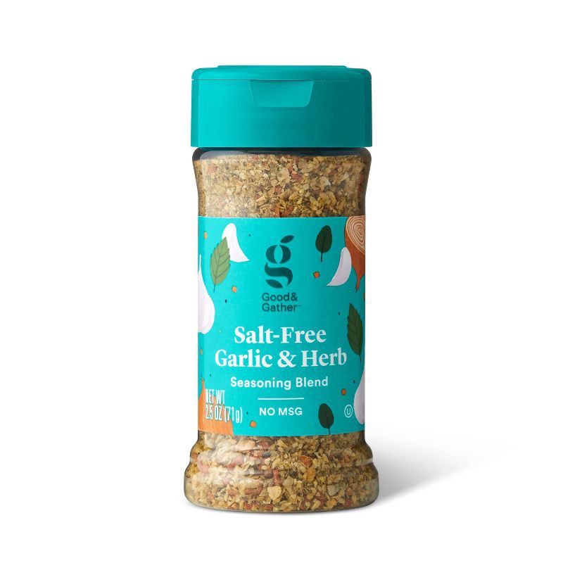 slide 1 of 3, Salt Free Garlic & Herb Seasoning Blend - 2.5oz - Good & Gather™, 2.5 oz