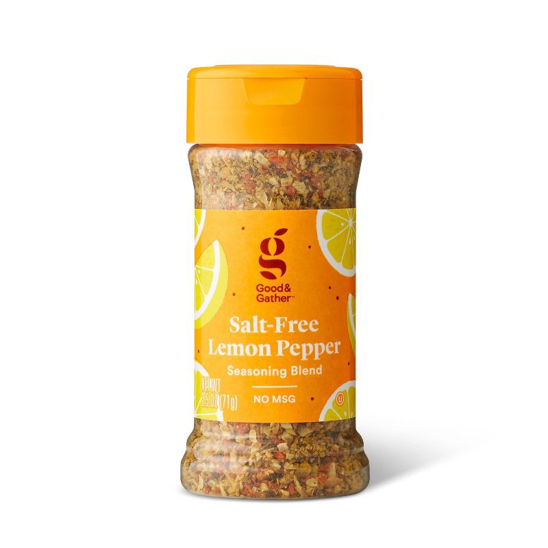 slide 1 of 3, Salt Free Lemon Pepper Seasoning Blend - 2.5oz - Good & Gather™, 2.5 oz