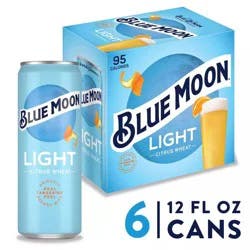 Blue Moon Light - 6pk/12 fl oz Slim Cans