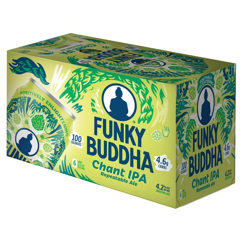 slide 5 of 5, Funky Buddha Brewery Funky Buddha Chant IPA Beer - 6pk/12 fl oz Cans, 6 ct; 12 fl oz