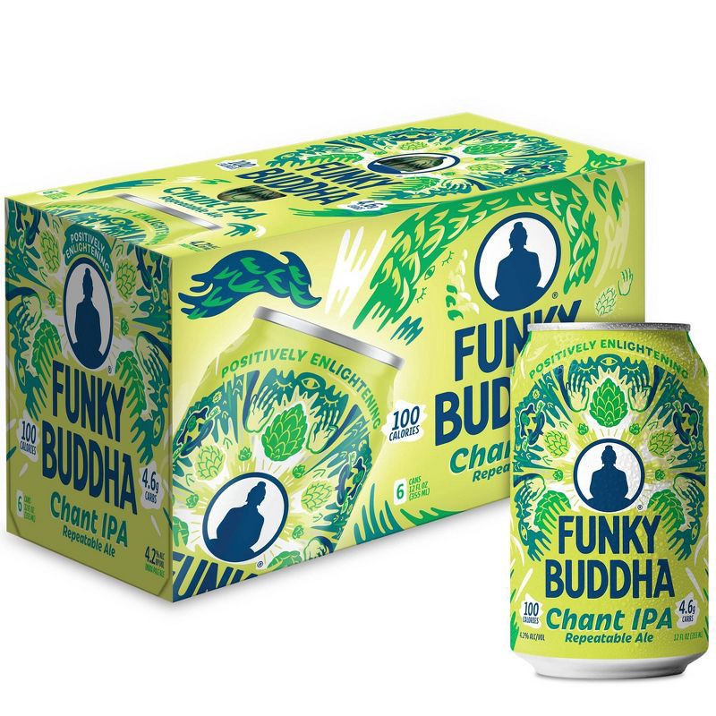 slide 1 of 5, Funky Buddha Brewery Funky Buddha Chant IPA Beer - 6pk/12 fl oz Cans, 6 ct; 12 fl oz