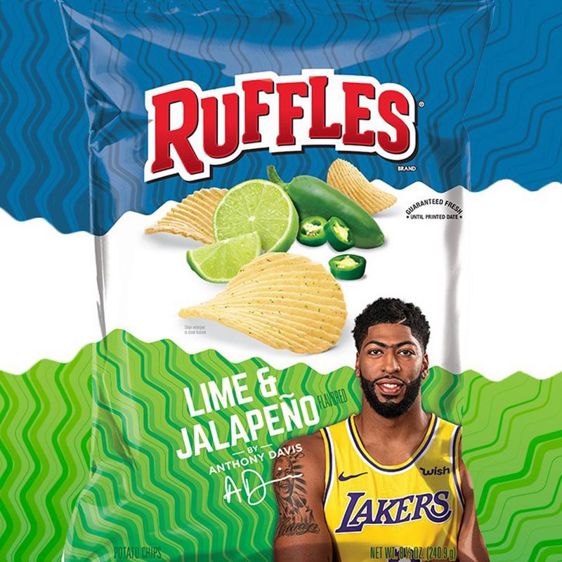 slide 3 of 3, Ruffles Lime and Jalapeno Potato Chips - 8oz, 8 oz