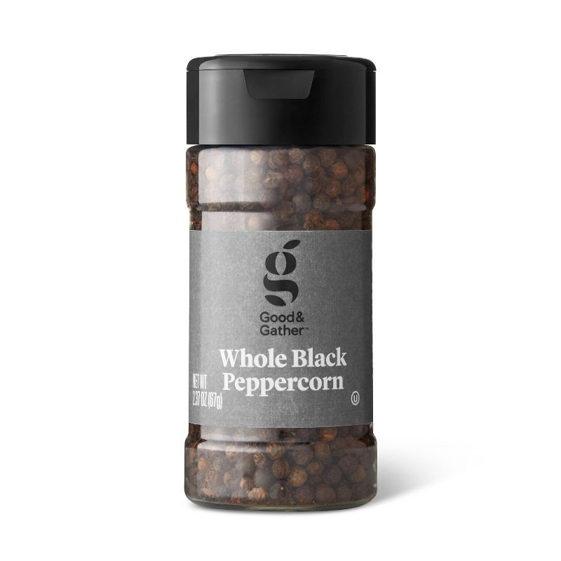 slide 1 of 3, Whole Black Peppercorn - 2.37oz - Good & Gather™, 2.37 oz