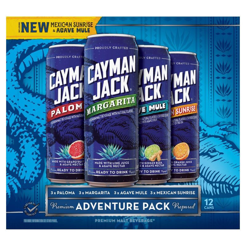 slide 13 of 16, Cayman Jack Cocktails Variety Pack - 12pk/12 fl oz Cans, 12 ct; 12 fl oz