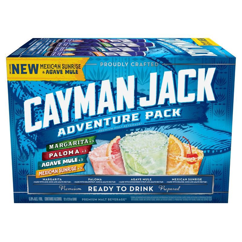 slide 8 of 16, Cayman Jack Cocktails Variety Pack - 12pk/12 fl oz Cans, 12 ct; 12 fl oz