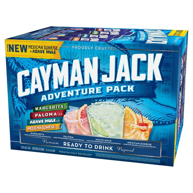 slide 10 of 16, Cayman Jack Cocktails Variety Pack - 12pk/12 fl oz Cans, 12 ct; 12 fl oz