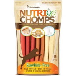 Nutri Chomps Assorted Flavor Mini Pork Twist Dog Treats - 15ct/6.35oz