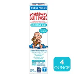 Boudreaux's BP Boudreaux's Butt Paste Baby Diaper Rash Cream for Sensitive Skin - 4oz