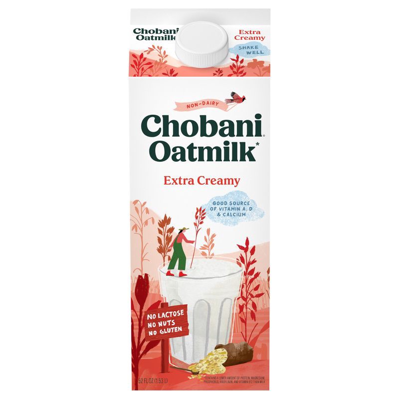 slide 1 of 7, Chobani Extra Creamy Plant-Based Oatmilk - 52 fl oz, 52 fl oz