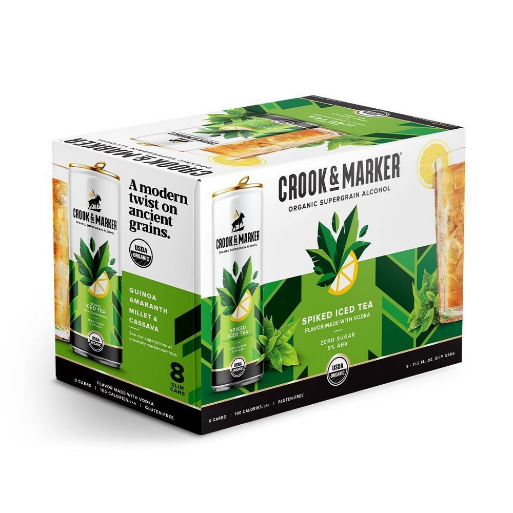 slide 2 of 4, Crook & Marker Spiked Classic Iced Tea - 8pk/11.5 fl oz Cans, 8 ct, 11.5 fl oz