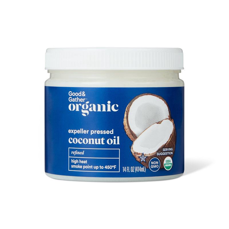 slide 1 of 3, Organic Refined Coconut Oil - 14oz - Good & Gather™, 14 oz
