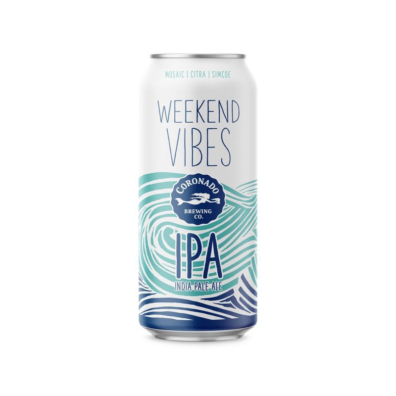 slide 2 of 2, Coronado Brewing Company Coronado Weekend Vibes IPA Beer - 6pk/16 fl oz Cans, 6 ct; 16 fl oz