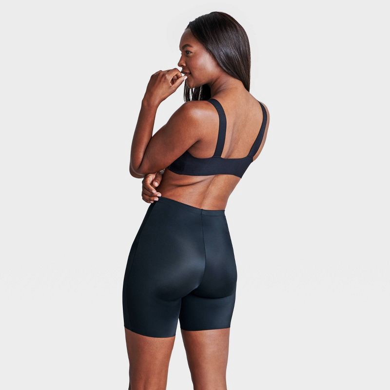 slide 2 of 4, ASSETS by SPANX Women's Thintuition Shaping Mid-Thigh Slimmer - Black XL, 1 ct