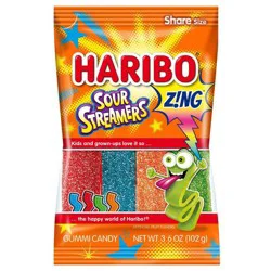 Haribo Sour Streamers - 3.6 oz