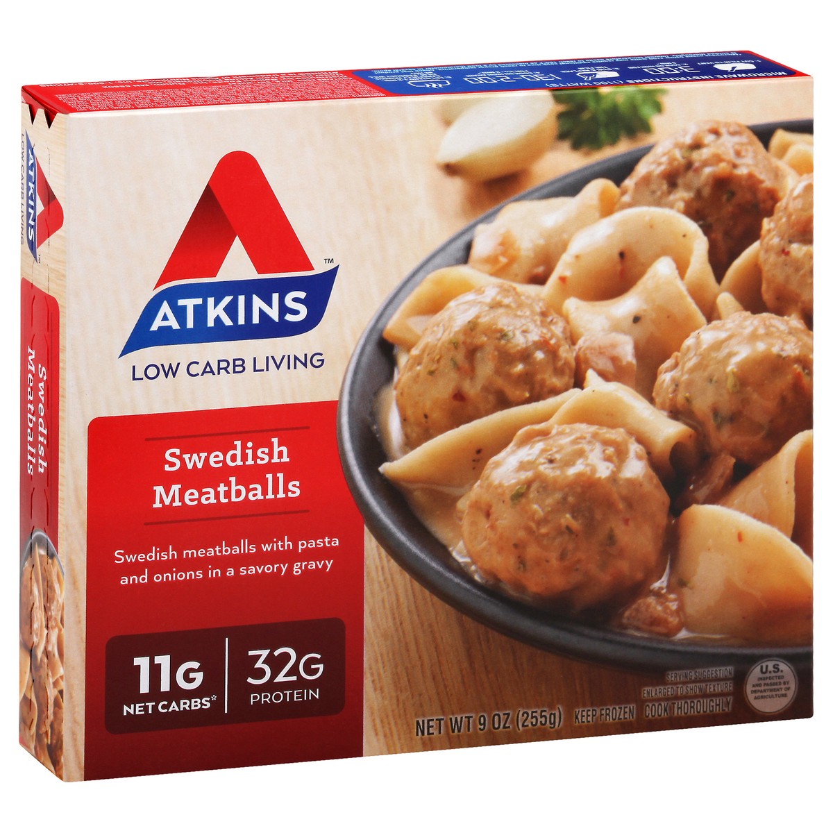 slide 12 of 13, Atkins Swedish Meatballs, 9 oz