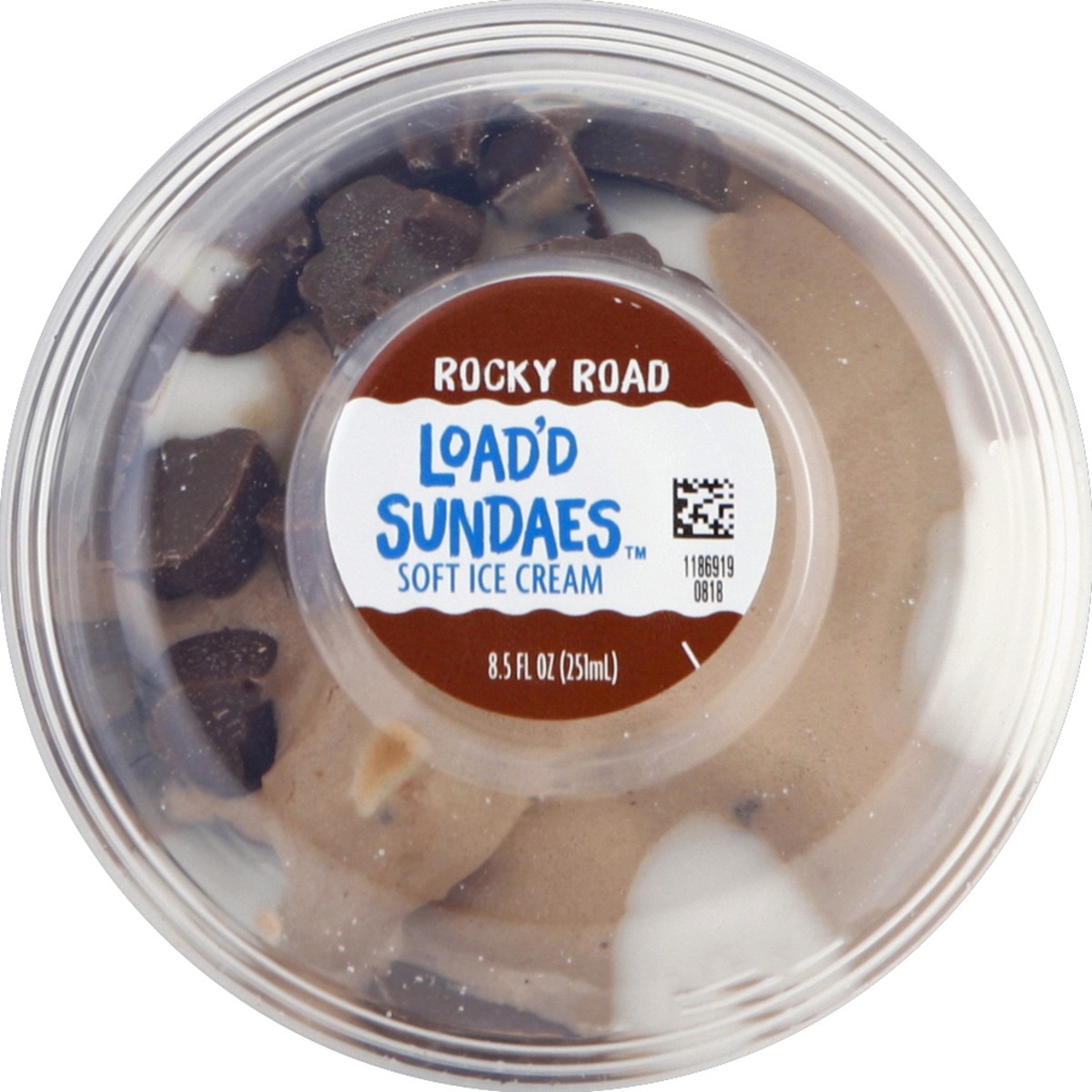 slide 5 of 6, Blue Bunny Rocky Road Load'D Sundae Cup, 8.5 fl oz