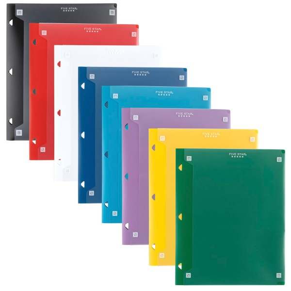 slide 2 of 17, Five Star Customizable Plastic Folder, 1 ct