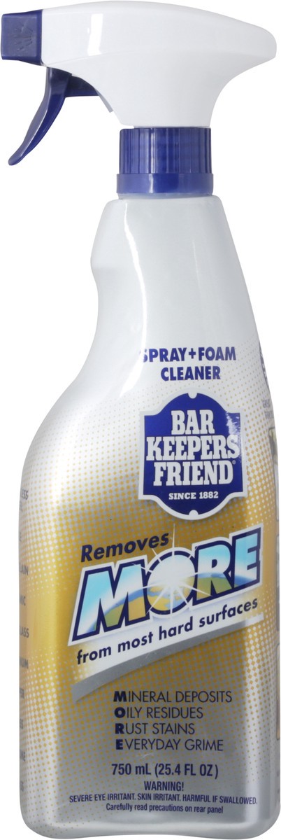 slide 3 of 12, Bar Keepers Friend Trigger Spray More Foam Cleaner, 25.4 fl oz